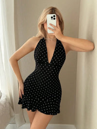 Women's Fashionable Neck Hanging Casual Dress
