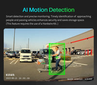 4K Wifi GPS Car Front and Rear Dash Cam with AI-ISP Color Night Vision