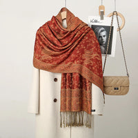 Women's Ethnic Paisley Embroidery Viscose Scarf/Shawl