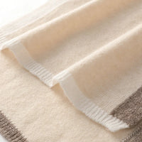 High Quality 100% Cashmere Scarf Shawl Winter New Cashmere Knitted Scarves Women Fashion Warm Neck Scarf Patchwork Color Shawl