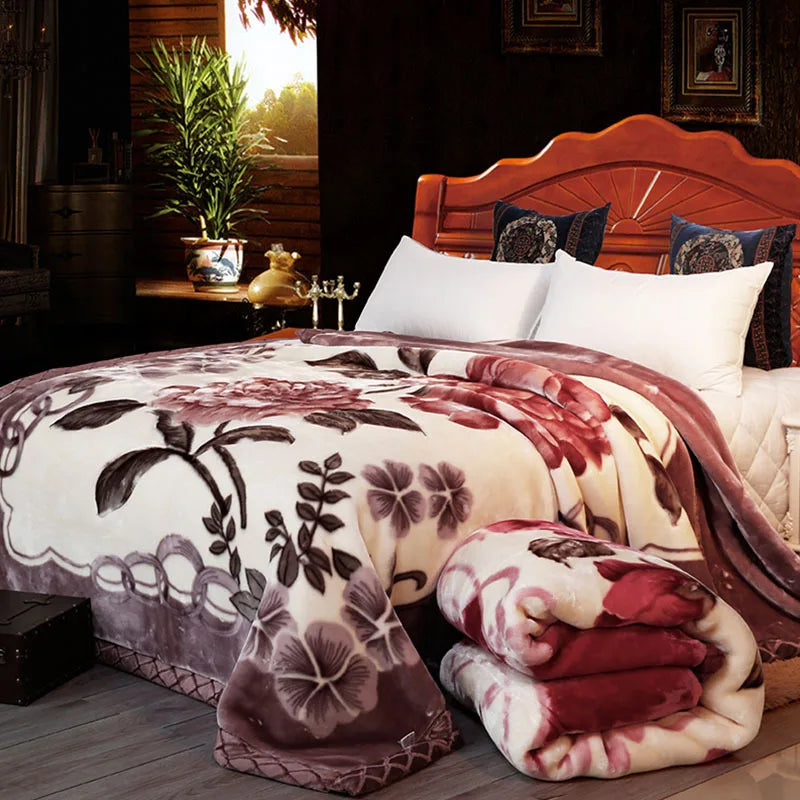 Super Soft Warm Fluffy Raschel Mink Blanket