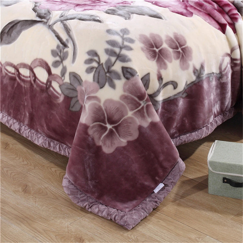 Super Soft Warm Fluffy Raschel Mink Blanket