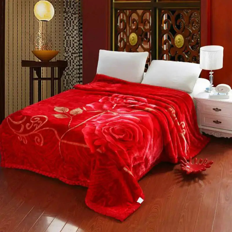Super Soft Warm Fluffy Raschel Mink Blanket