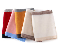 High Quality 100% Cashmere Scarf Shawl Winter New Cashmere Knitted Scarves Women Fashion Warm Neck Scarf Patchwork Color Shawl