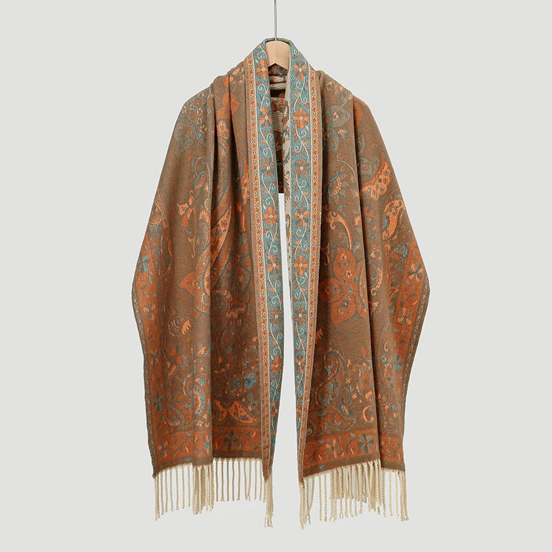 Women's Ethnic Style Paisley Jacquard Scarf/Shawl